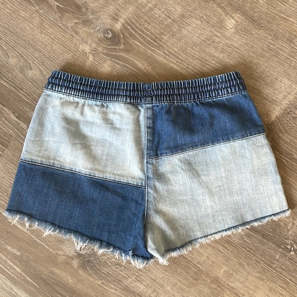 Aerie raw hem two-tone denim shorts (size S) - Picture 4 of 4